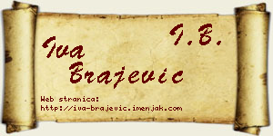 Iva Brajević vizit kartica